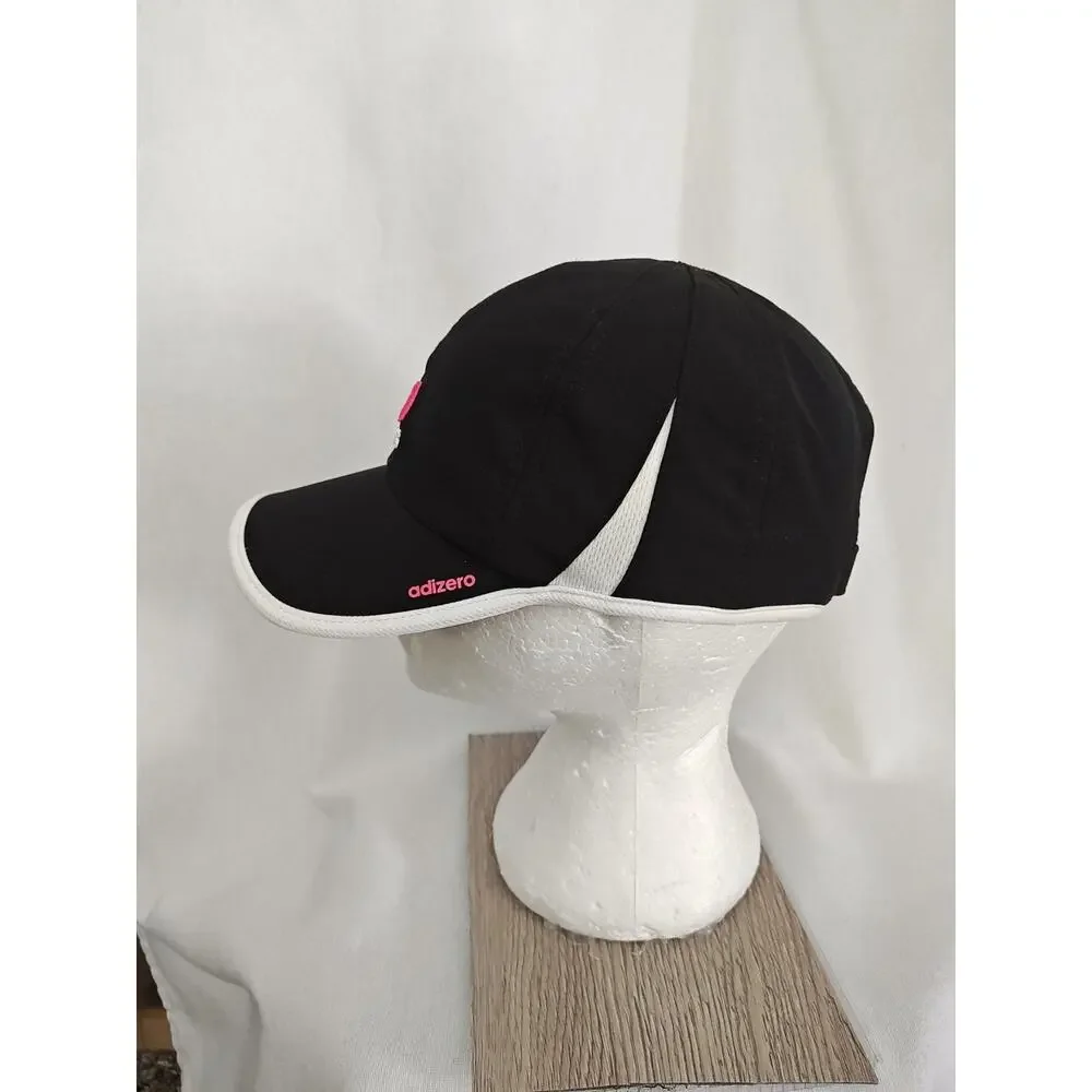 Adidas Adizero Climacool Black Pink White Adjustable Women's Running Cap‎ Hat